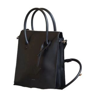 DELAROQ TROISIEME CROSBODY‎ LEATHER NWOT BAG IN BLACK